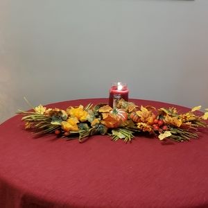Fall Swag Fireplace Centerpiece  Thanksgiving